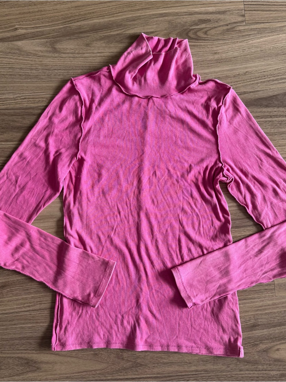 Free People Pink Turtleneck